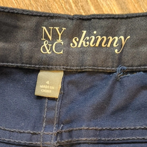 New York and Company Dark Navy Skinny Jeans - Picture 2 of 4